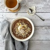 Сыроедческий Шоколадный Смузи-Боул на Завтрак