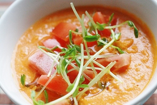 Сыроедческий Томатно-Морковный Суп