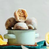 Сыроедческие Лимонно-Маковые Круглые Пончики